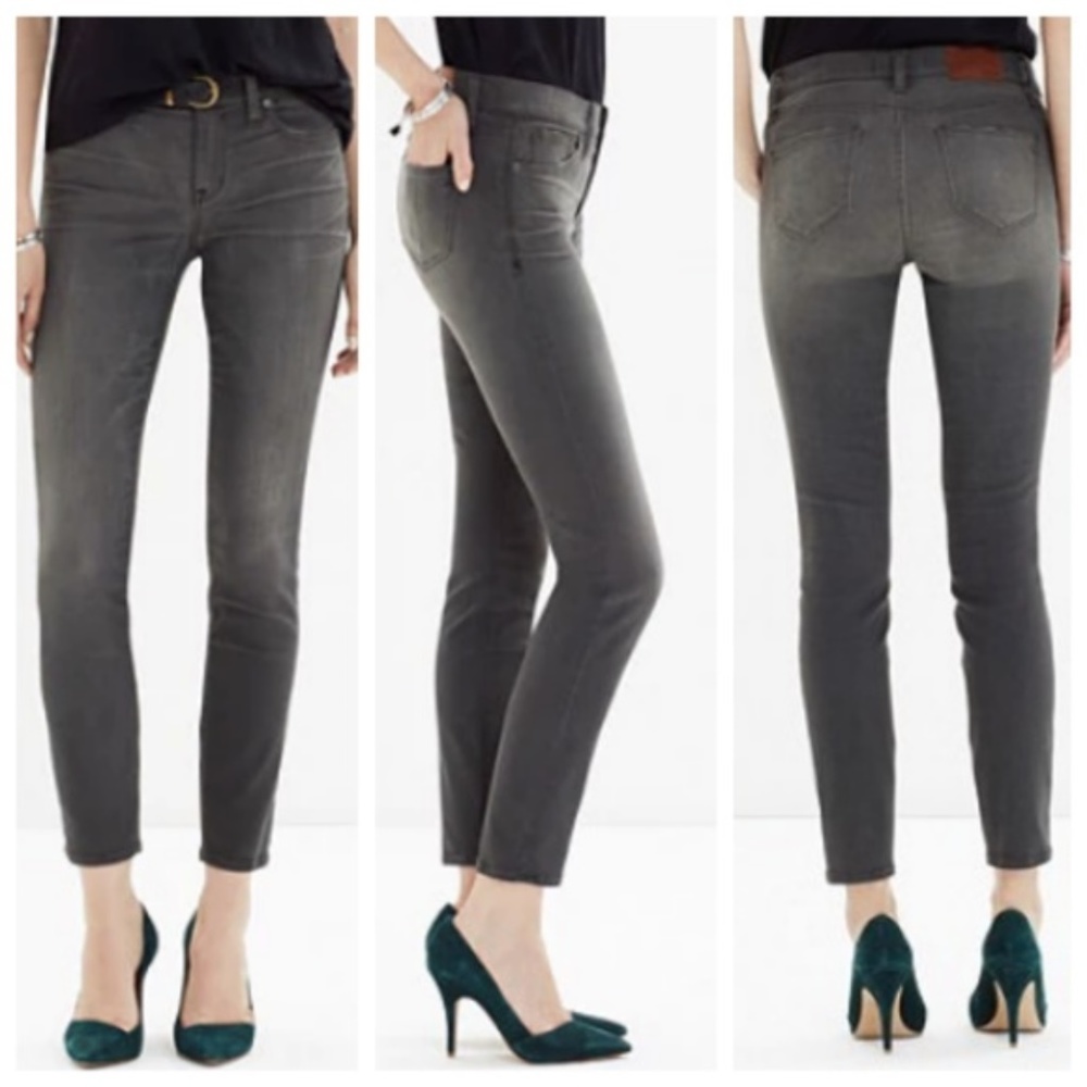 Madewell Skinny Jeans in Gray Boulder Wash Size 26